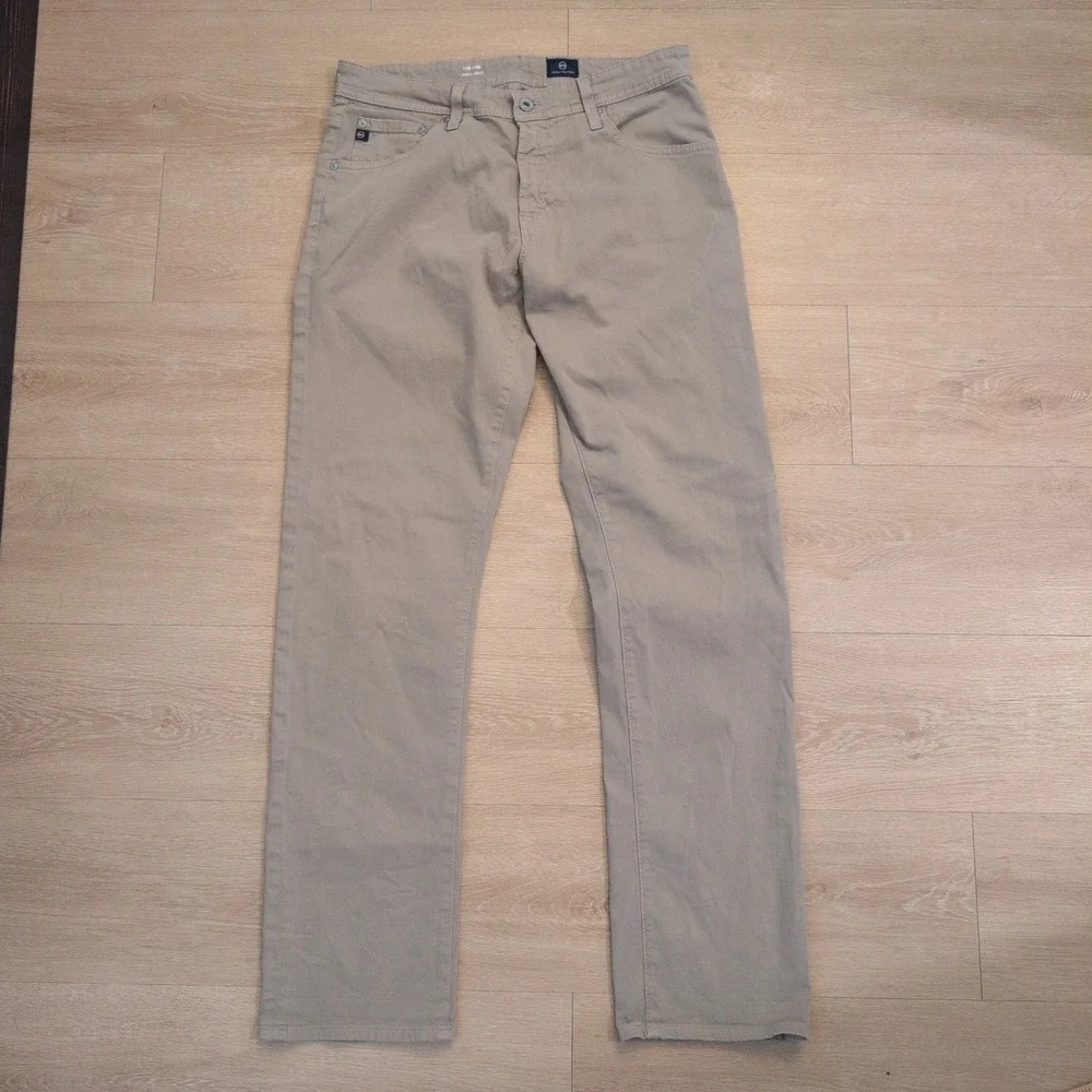AG Adriano Goldschmied The Ives Modern Athletic Khaki Pants Mens 31x31 Tan